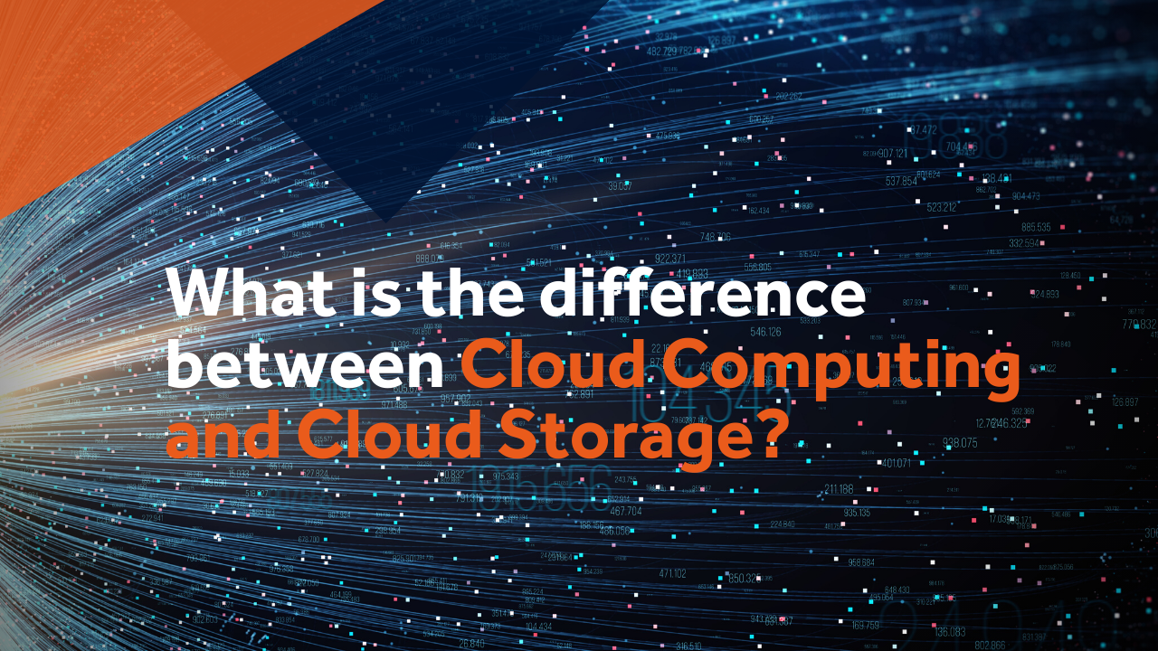 What is the difference between cloud computing and cloud storage?